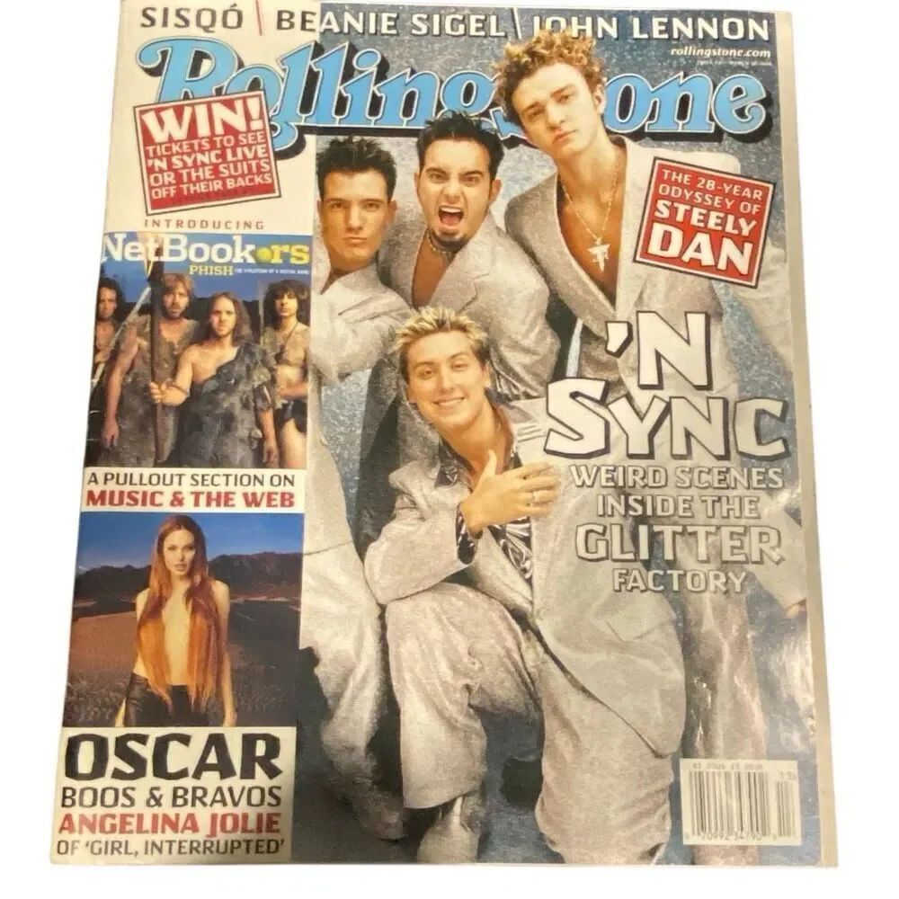 Vintage Rolling Stone Magazine NSYNC Cover March 2000 Issue Pink Madonna Sisqo
